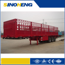 Flatbed Cargo Trailer High Fence Stake Goods Transport Semi Trailer for Sale